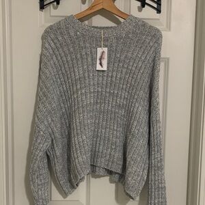 Jessica Simpson Heather Gray Knit Sweater